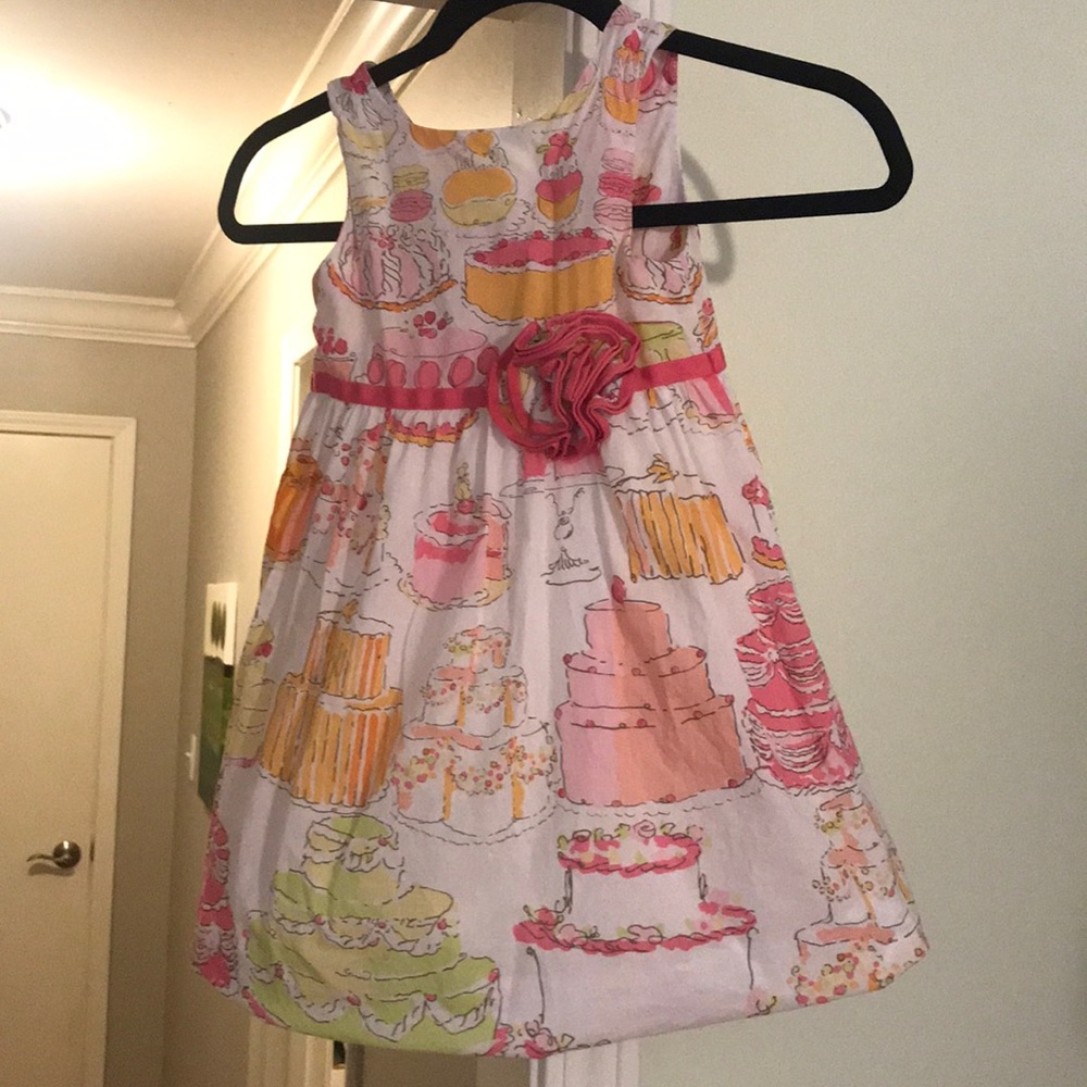 Lilly Pulitzer Let Them Eat Cake Girls Dress 3 HTF